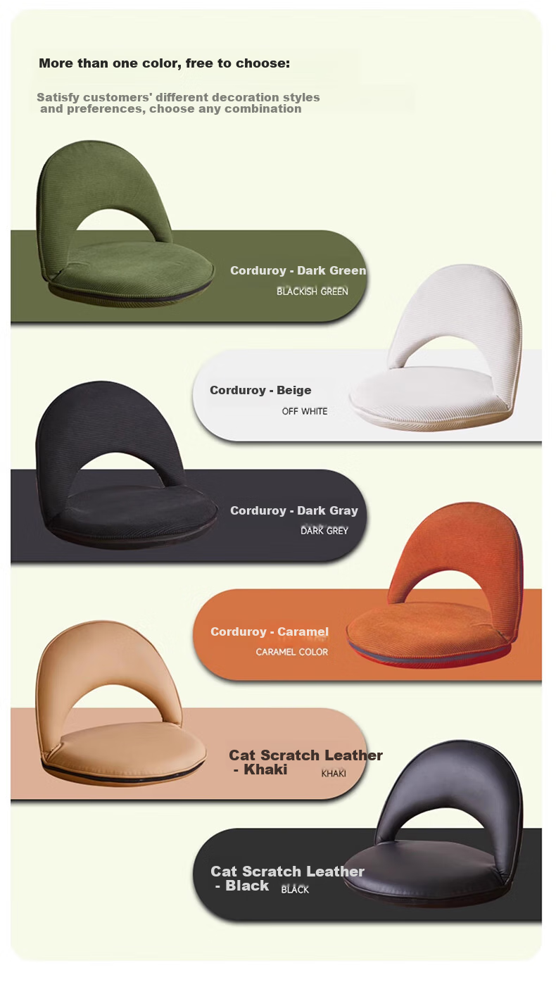 JIAYI Lazy Sofa Tatami, Foldable Bay Window Seat Cushion, Small Apartment Leisure Bed Backrest Chair, Home Small Sofa Chair 2