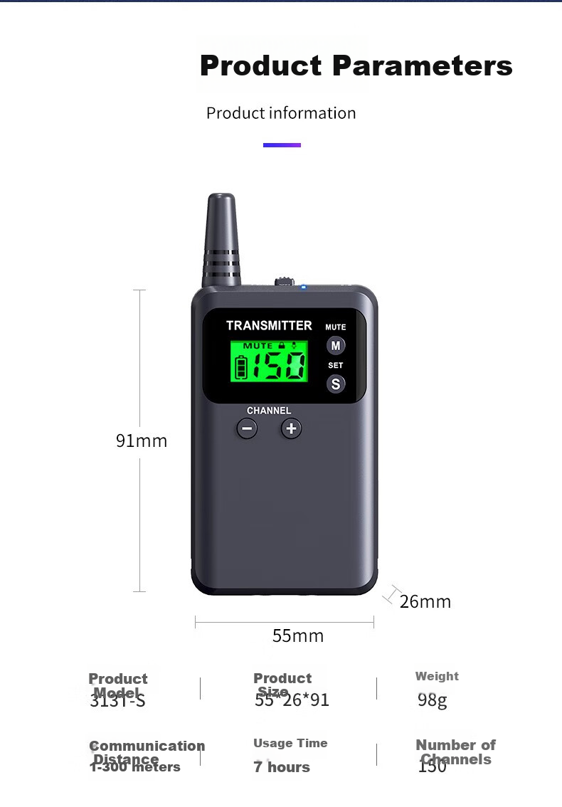 Bixite 6-511R Wireless Tour Guide System with One-To Tour Guide, Conference Interpretation System, Non-Infrared Receiver for Sightseeing Tours, Dual Speaker + 10 People Listening + 10 Seats Charging + Storage Box 8