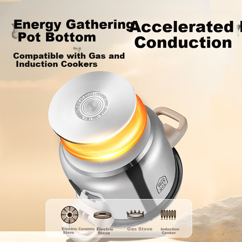 Скороварка COOKER KING 6л, 316L Нержавеющая сталь, антипригарное покрытие, для индукционных и газовых плит