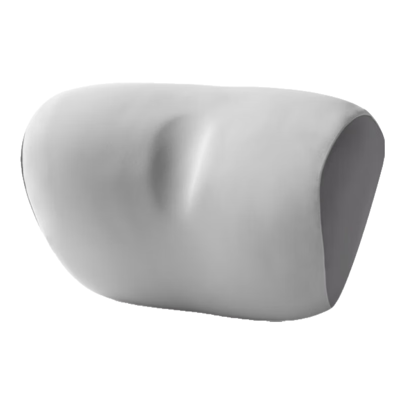 H.nos Car Headrest Neck Pillow Female Driver Special New Energy Vehicle Seat Cushion Single Pearl Gray