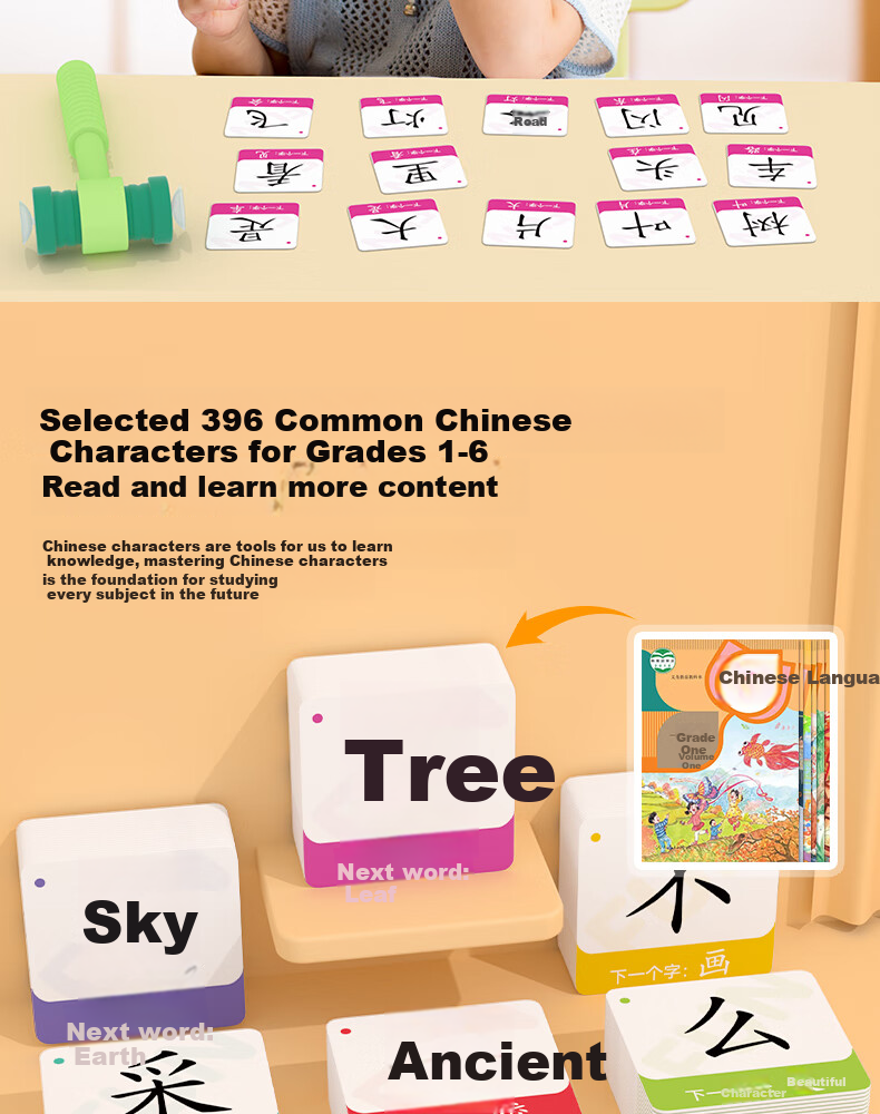 Pinwheel Reading Flashcards for First Grade, Ages 3-6, Large Size Children's Gift, Word Recognition Tool, Enlightenment Board Game Toy, Fun Learning Words 2