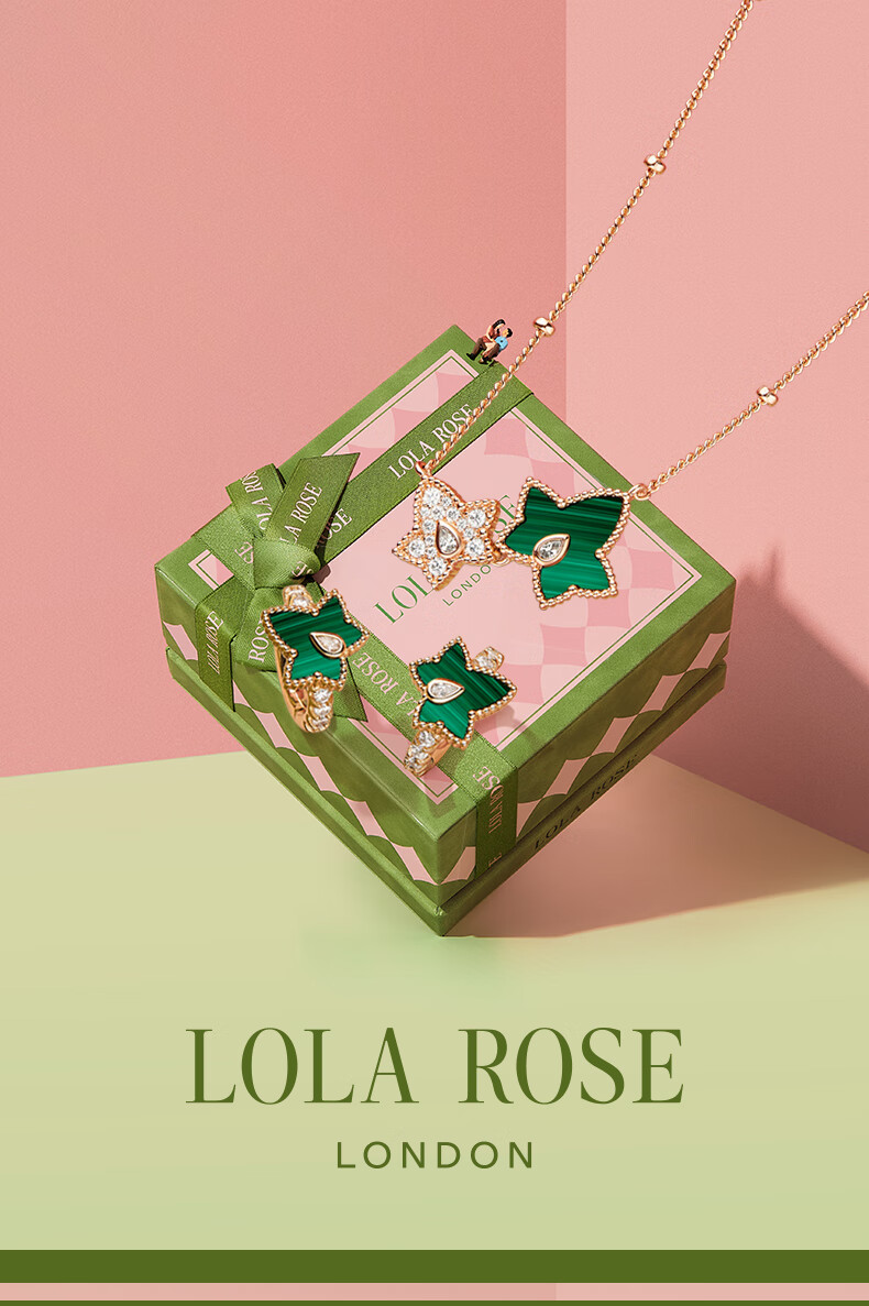 LOLA ROSE Evergreen Ivy Necklace for Women, Holiday Gift, Birthday Present for Girls 1