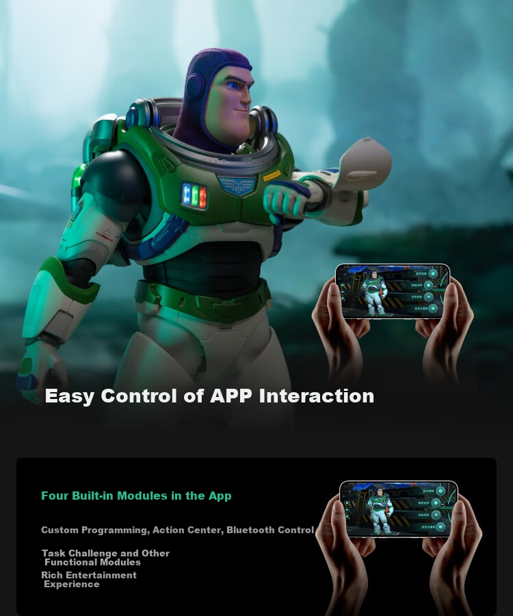Lesenjiqiren, Basi Guangnian Official Light Year Authentic Story Voice Control Interactive Disney Authorized Toy, Toy Story Advanced Intelligent Robot Toy, Gift for Adults And Childre 9