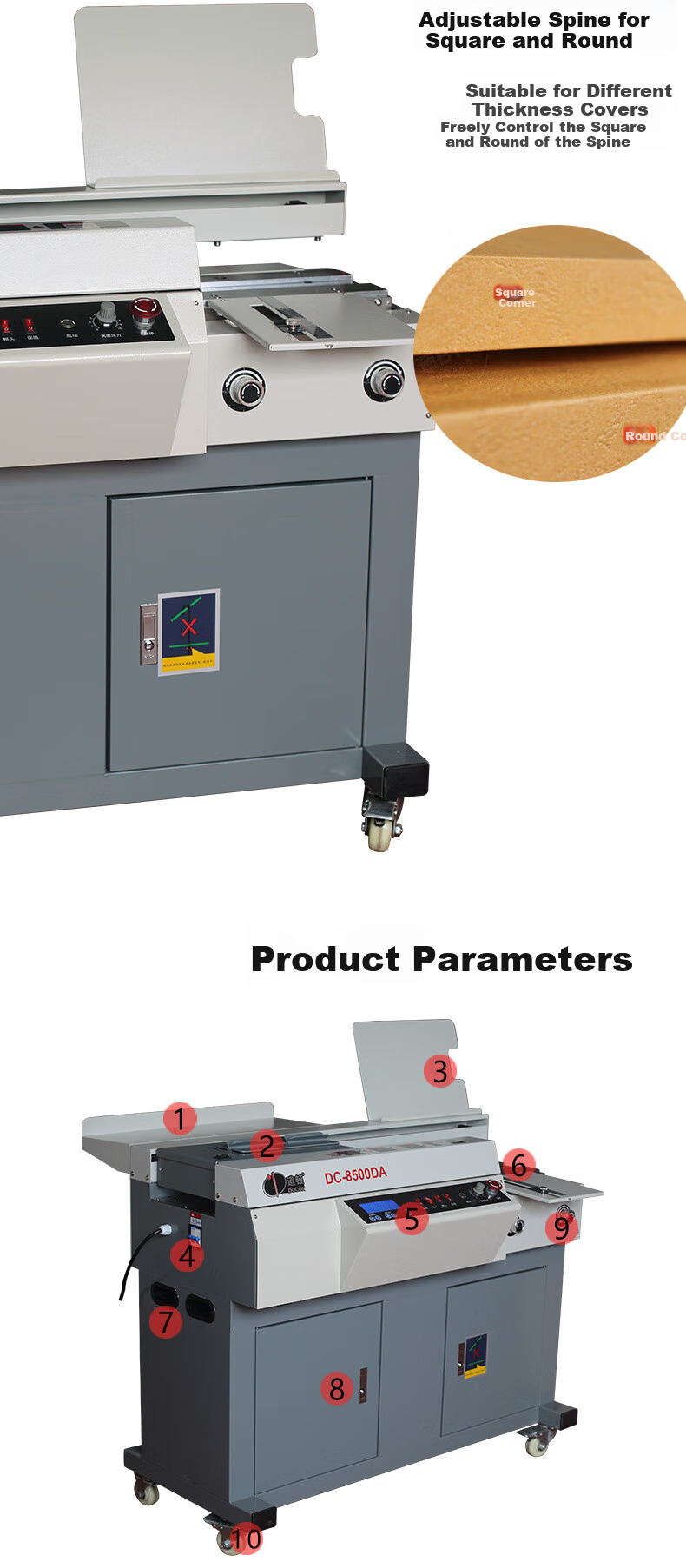 DOCON DC-770C Fully Automatic Wireless Cabinet Hot Melt Binding Machine Hot Melt Glue Pellets for Bidding Books Document Binding Machine 1lb 8