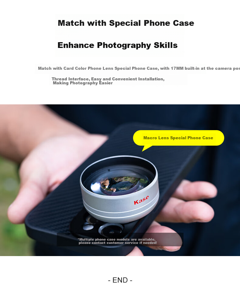 Kase Master-Level 100mm Lens Plus Dedicated Polarizing Filter for Smartphone Macro Lenses, High-Definition Shooting of Flowers And Plants, Fine Details, Micro Background Bokeh, Focusing on Subject Photography Accessories 12