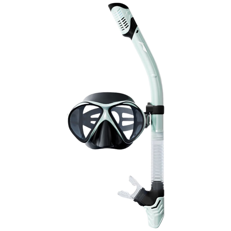 Li-Ning Snorkeling Mask Set Full Dry Underwater Diving Goggles and Snorkel Swimming Gear Set