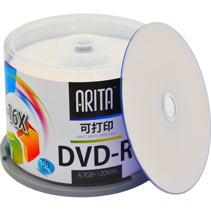 DVD-R RITEK E-Age Printable, 16x, 4.7GB, 50 шт.