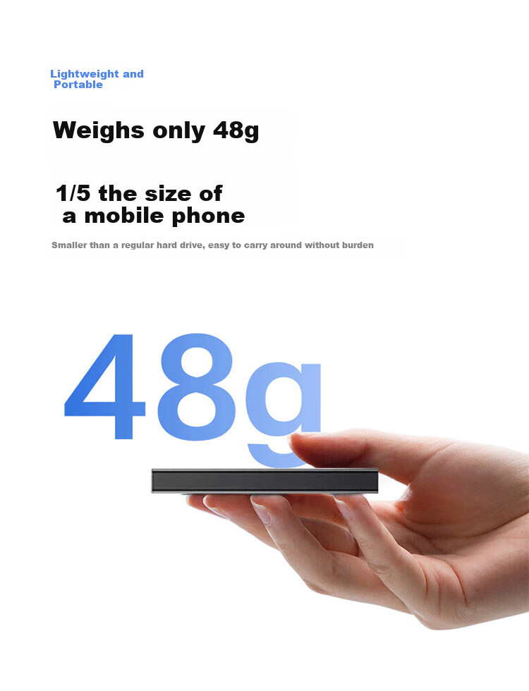 PHILIPS 1TB Portable SSD 1050MB/s High-Speed External Solid State Drive Type-C Mobile PSSD Large Capacity Backup Portable Storage 61PS Series 6