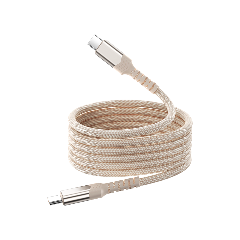 Kewo Apple 17 Magnetic Charging Cable for iPhone 16, 15 Pro Max Fast Charge 60W Dual-Head Type-C Data Cable for Android Phones and iPad Tablets