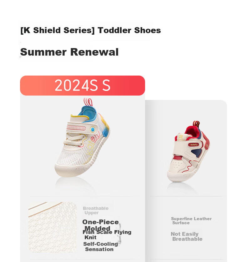 Katetu Toddler Walking Shoes, Baby Functional Shoes, Infant 1-3 Years Old, Early Autumn, Little K Shield, Indoor Children's Shoes, Breathable Mesh Shoes, X4BE001 13