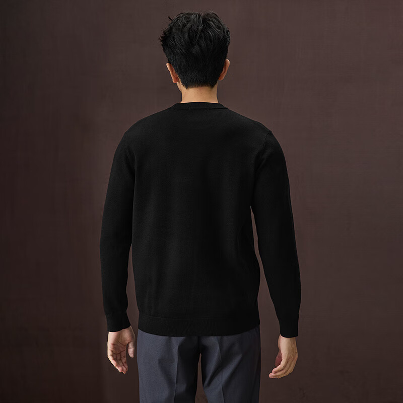 HLAHLA Men's Long Sleeve Knitwear 25 Light Business Fashion Series Crew Neck Sweater Autumn