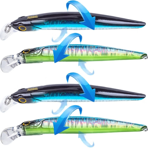 Приманка для рыбалки Guowangliya Lure Sinking Minnow, тонущая, для пресноводного окуня, искусственная приманка для дальнего заброса, 14г/09