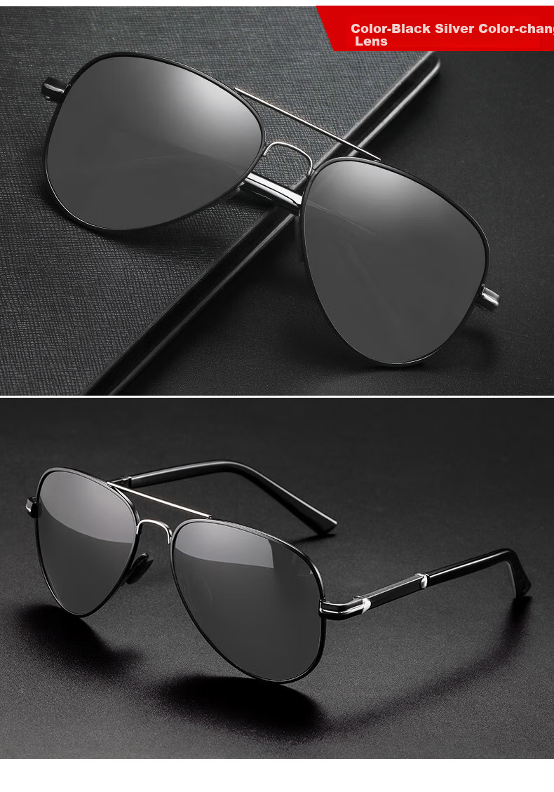 Mumujian Day And Night Color-Changing Sunglasses for Men, Polarized UV Protection Sunglasses for Driving, Fishing And General Use 16