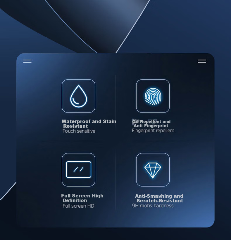 Aigo Laptop Tempered Glass Screen Protector, Blue Light Blocking, Easy to Apply, Fingerprint Resistant, Imported Diamond Glass Film, Universal Fit for 15.6-Inch 16:9 Display 2