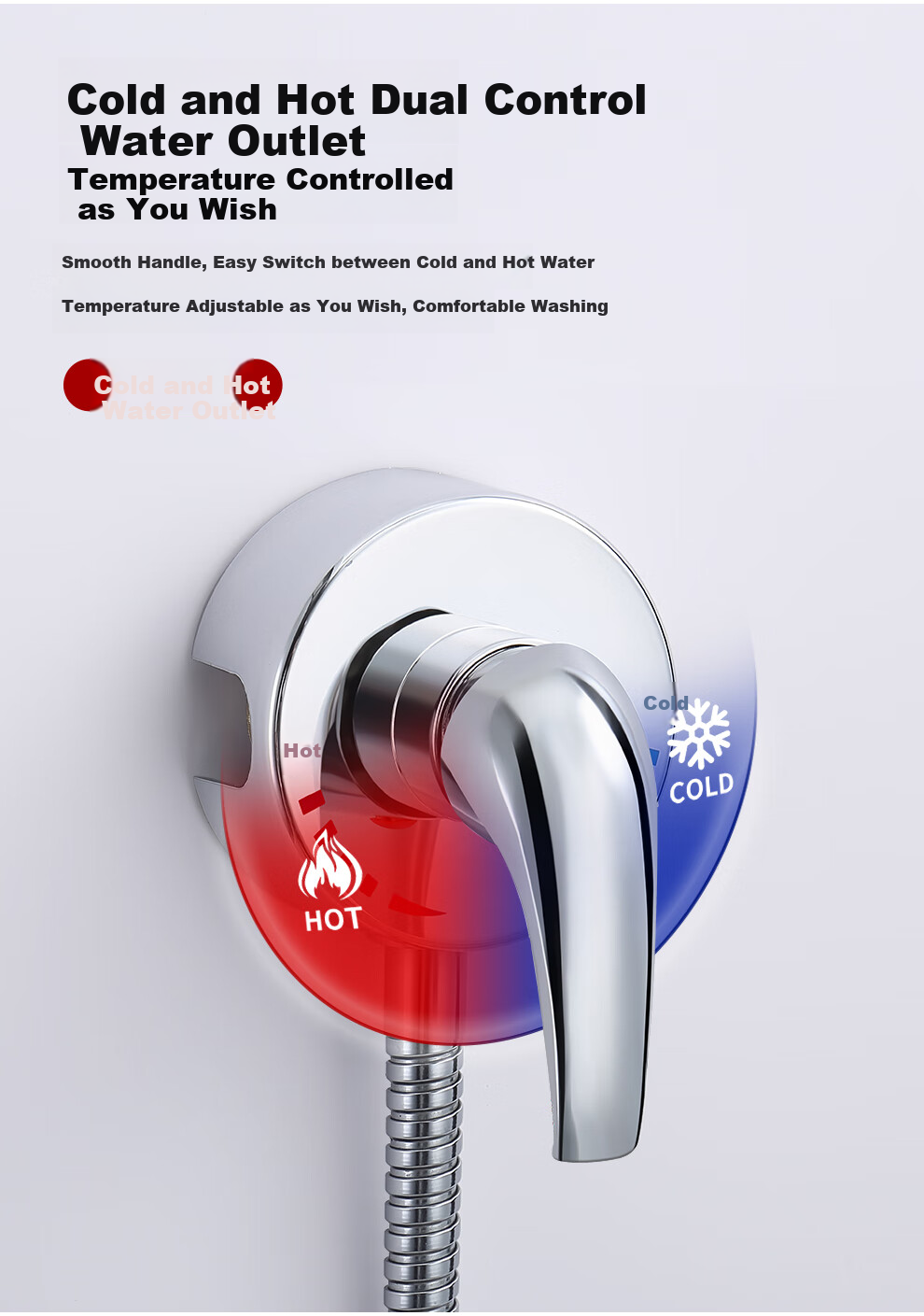 CVBAB Surface-Mounted Shower Mixing Valve Faucet, Water Heater Mixing Valve, Bathroom Cold And Hot Water Mixer CV1152 9