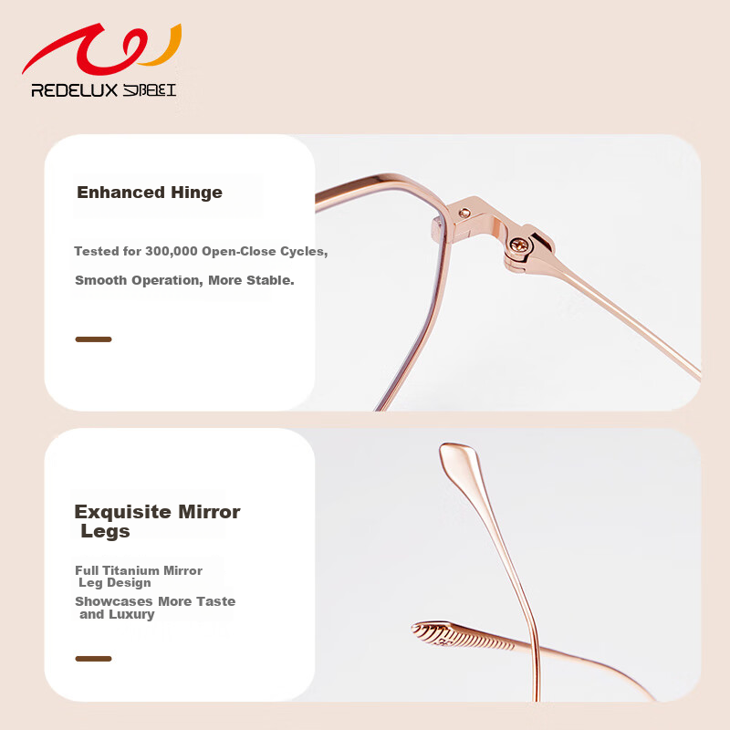 Xiyanghong Anti-Blue Light Reading Glasses, Portable, High-Definition, High-Quality Brand Genuine Product for Elderly with Presbyopia, Women's Glasses A113T, 100 Degrees