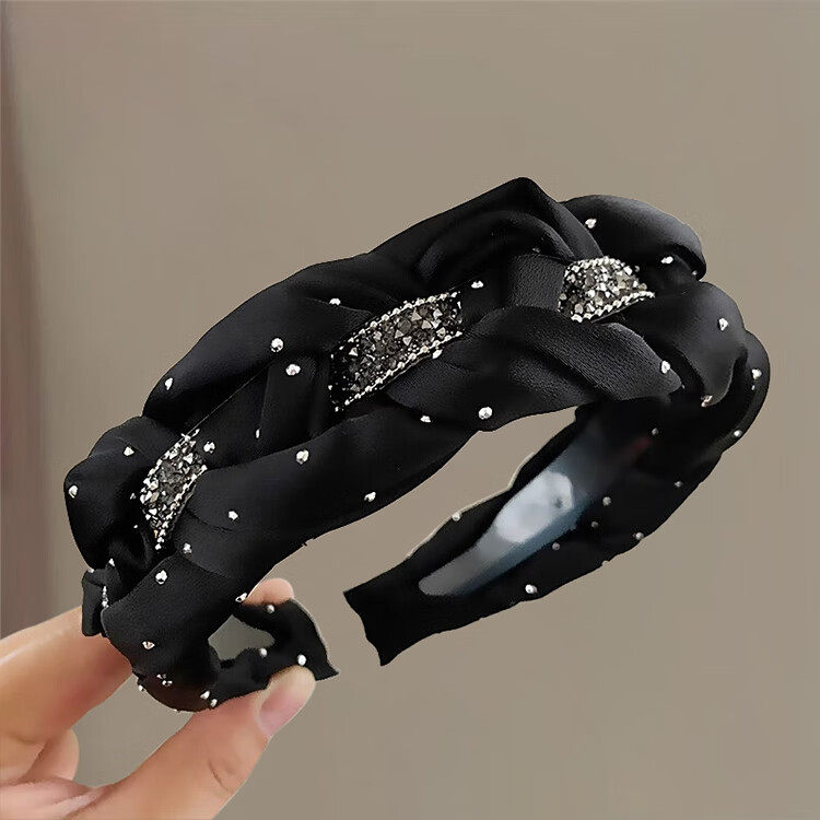Xiangwan High Crown Rhinestone Headband for Women Elegant Hairband Face Washing Hair Press Gift for Girlfriend on Qixi Festival 7