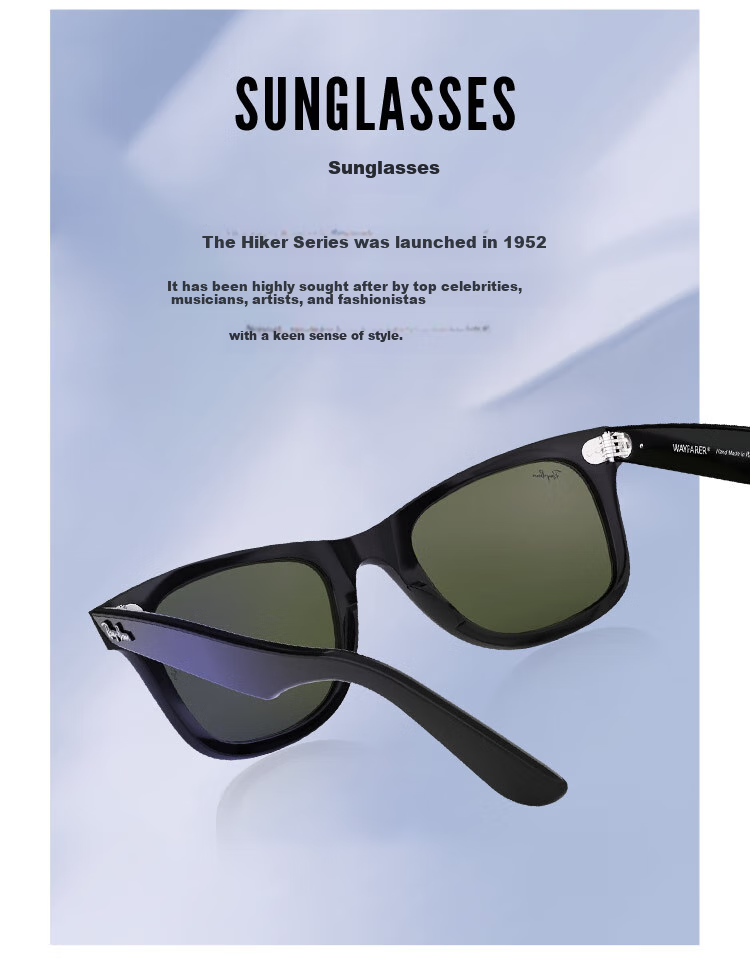RayBan Sunglasses, Aviator Series, Square Full-Frame, Casual Retro Style for Men And Women, 0RB2140F90152 3