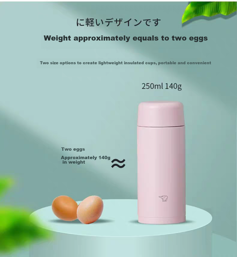 ZO JIRUSHI Imported Mini Insulated Bottle 250ml Compact Pocket Versatile Student Portable Thermos MS35 HM 3