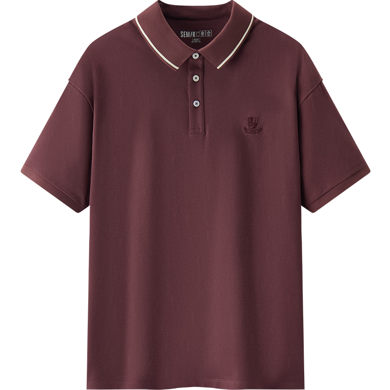 Semir Cool Antibacterial | Men's Polo Shirt, Summer Business Short-Sleeve Embroidered Contrasting Collar T-Shirt Top, Casual Dad Wear
