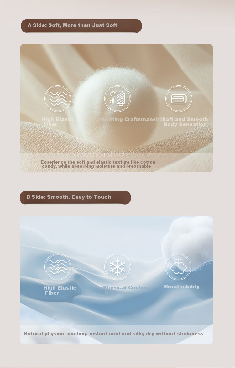 YEEHOO 100% Mulberry Silk Comforter, Washable, Maternal And Infant Class A Antibacterial, Anti-Mite Cooling Quilt, Air Conditioning Summer Cool Blanket, 105*140 6