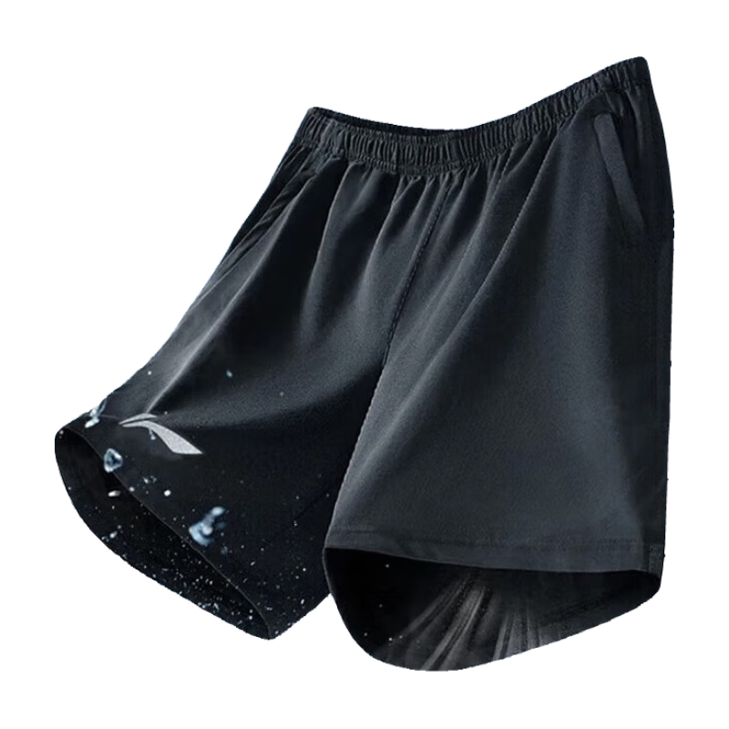 Li-Ning Men's Sports Shorts, Beach Shorts, Knee-Length, Anti-Embarrassment, Quick-Drying, 2026 Summer New Style, Breathable Swimming Trunks