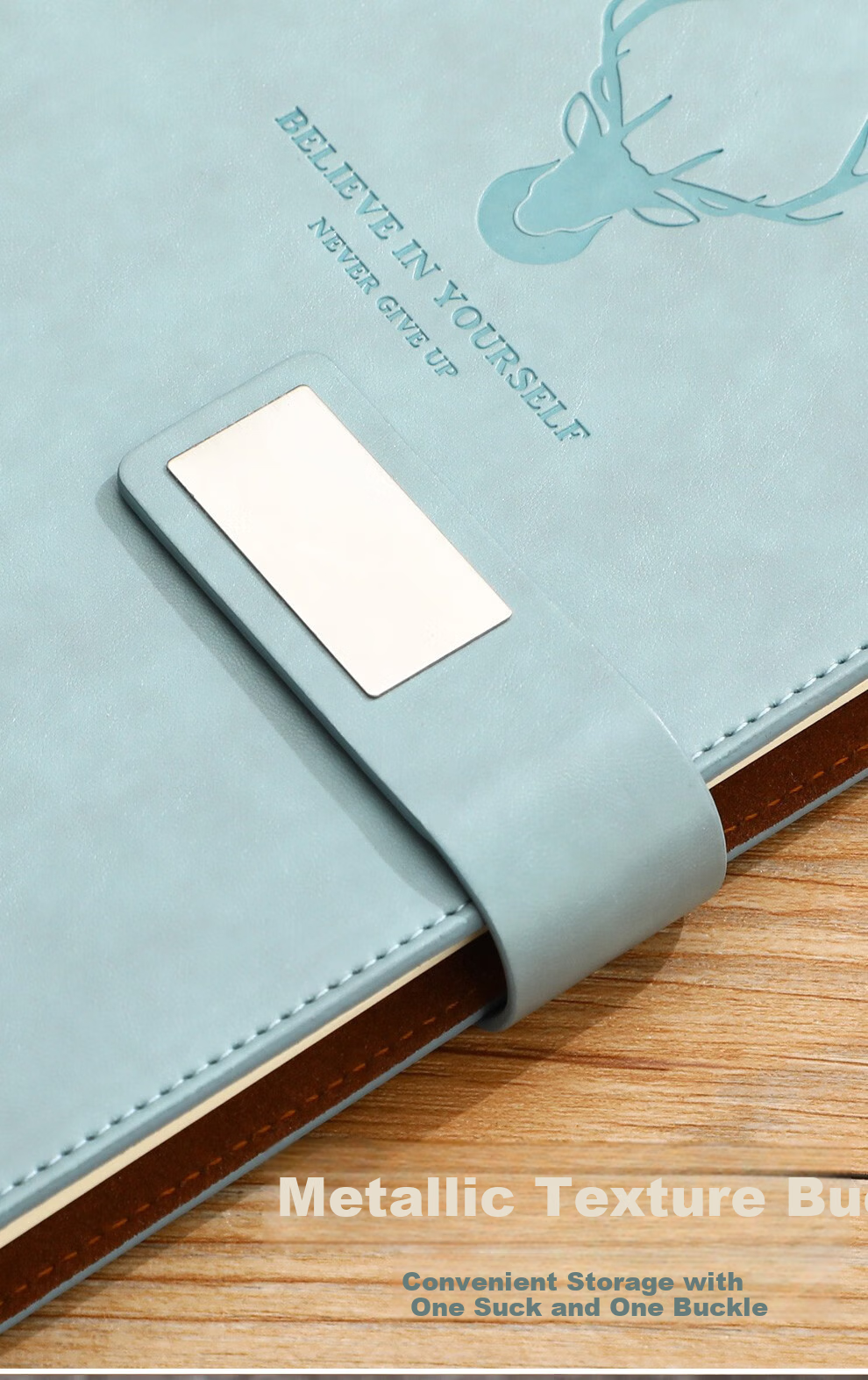Longe Loose-Leaf Notebook A5, Detachable Pages, Journal, Stationery, Office Meeting Record Book, Customizable Logo, A5 Black 2