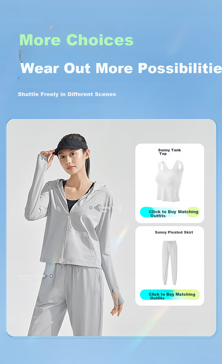 BOSIDENG Summer National Standard Sun Protection Jacket for Women, Short Style, UV-Resistant, Breathable, Slim-Fit, Lightweight Coat, UPF100 25