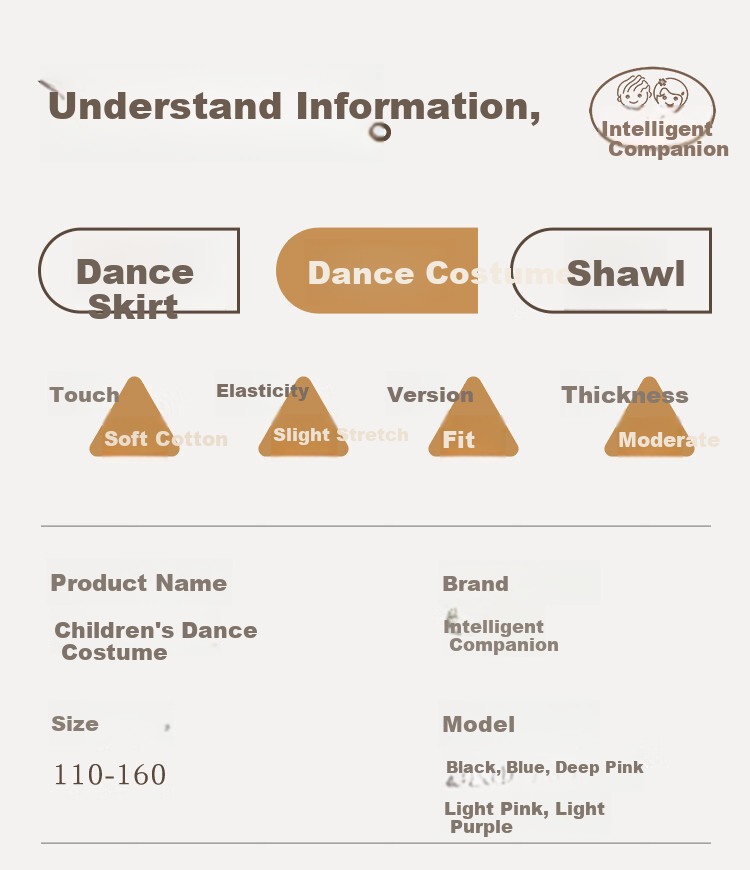 Zhiyouban Children's Dance Performance Costume, Ballet Short-Sleeve Practice And Exam Uniform, Chinese Dance And Body Movement Half-Body Suit for Girls 8