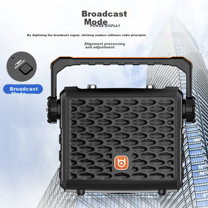 Beide Outdoor Square Dance Live Streaming Speaker Sound Card All-In Portable Handheld Wireless Bluetooth Mobile Outdoor Mini Internet Celebrity Home Karaoke Speaker BD-H0887S