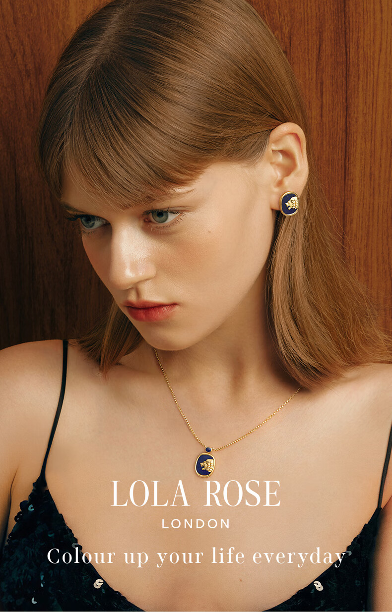 LOLA ROSE Golden Lion Series Gemstone Earrings for Women, Birthday Gift, Holiday Present for Girlfriend 1