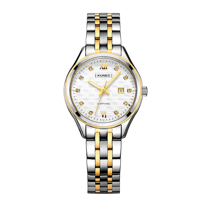 KUNEC Ladies' Watch, Quartz Movement, Luxury High-End Top Ten Watches, Imported Mechanical Movement, Simple Design, Water-Resistant, Qixi Festival Gift