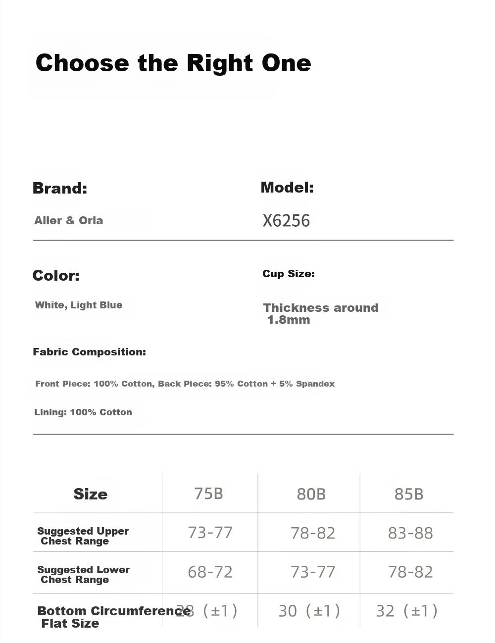 Ailier &ouluola Girls' Underwear for Middle School Students Aged 12-16, Teenage Bra, Puberty Pure Cotton Girls' Vest 85B 8