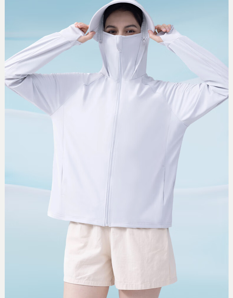 LangSha Women's Ice Silk Cooling UV Protection Sun Jacket Lightweight Breathable Comfortable Outdoor Sports Skin Jacket 2