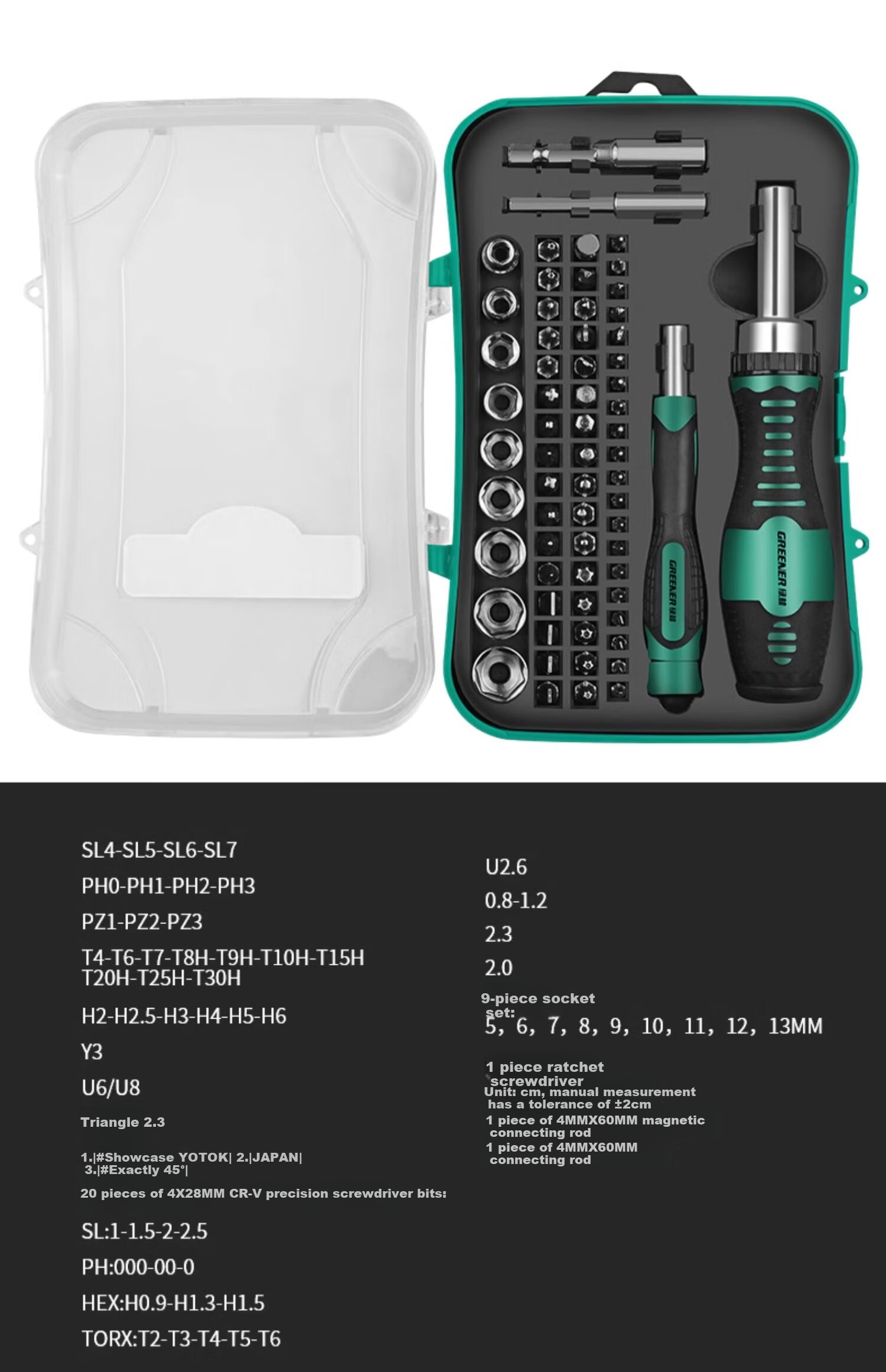 GREENER Precision Screwdriver Set, Complete 34-In Multifunctional Household Hexagonal Portable Laptop Disassembly Tool for Computers 17