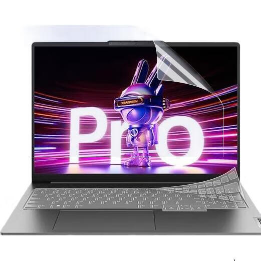 JPLAYER Keyboard And Screen Protector Set for Lenovo Xiaoxin 16-Inch Laptop (2024/23 Models), High Transparency Easy to Apply Anti-Scratch Film