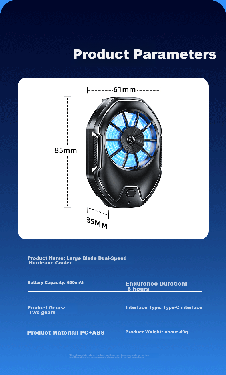WITGOER [AI Temperature Control, Ice-Creating] Phone Cooling Fan Clip-On Semiconductor Cooling Fan for Live Streaming, Gaming, Temperature Reduction Device Suitable for Apple, IQOO, OnePlus, Huawei AI 12
