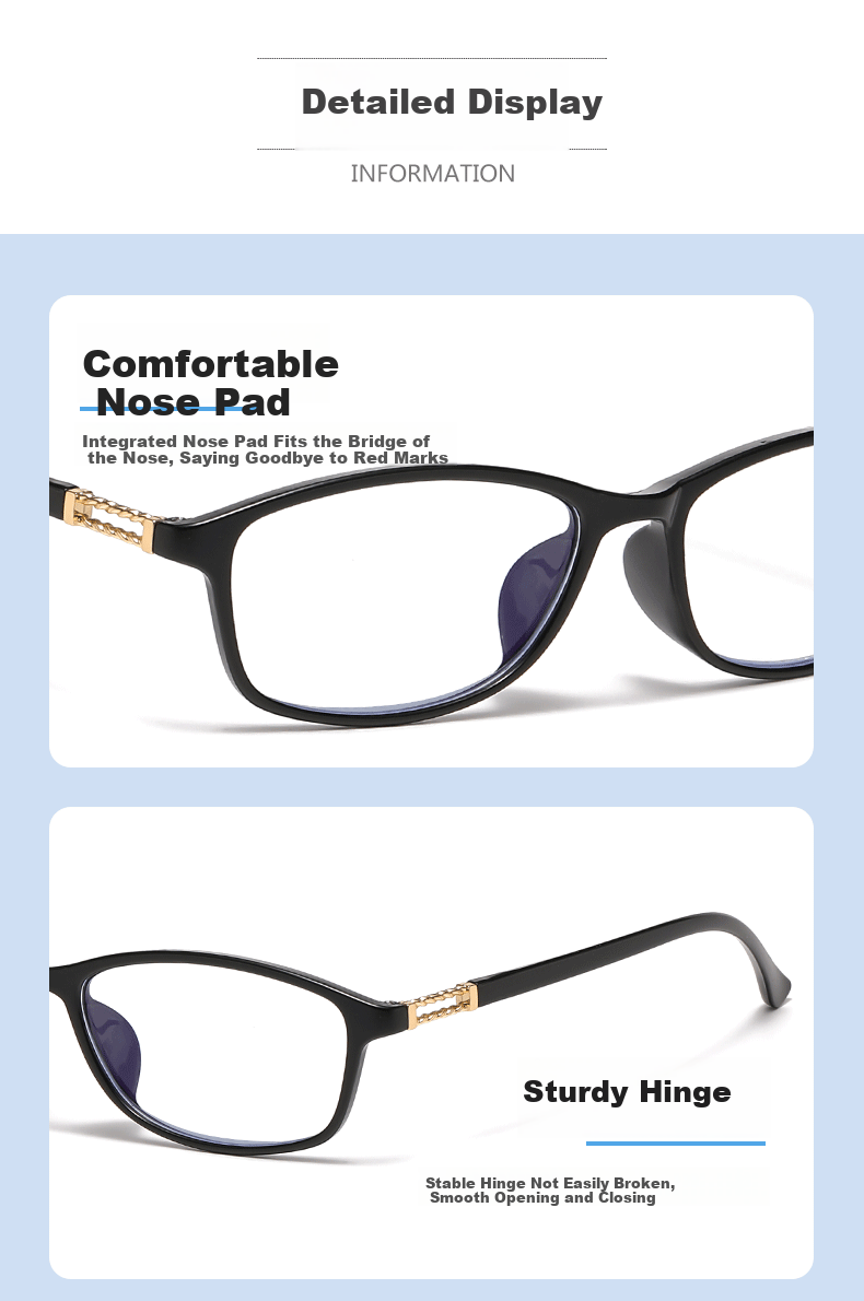 DRATRA Reading Glasses for Men, High-Definition Anti-Blue Light Presbyopic Glasses, Ultra-Light Fashionable Middle-Aged And Elderly Reading Glasses for Phone Use, Hyperopia Glasses 4