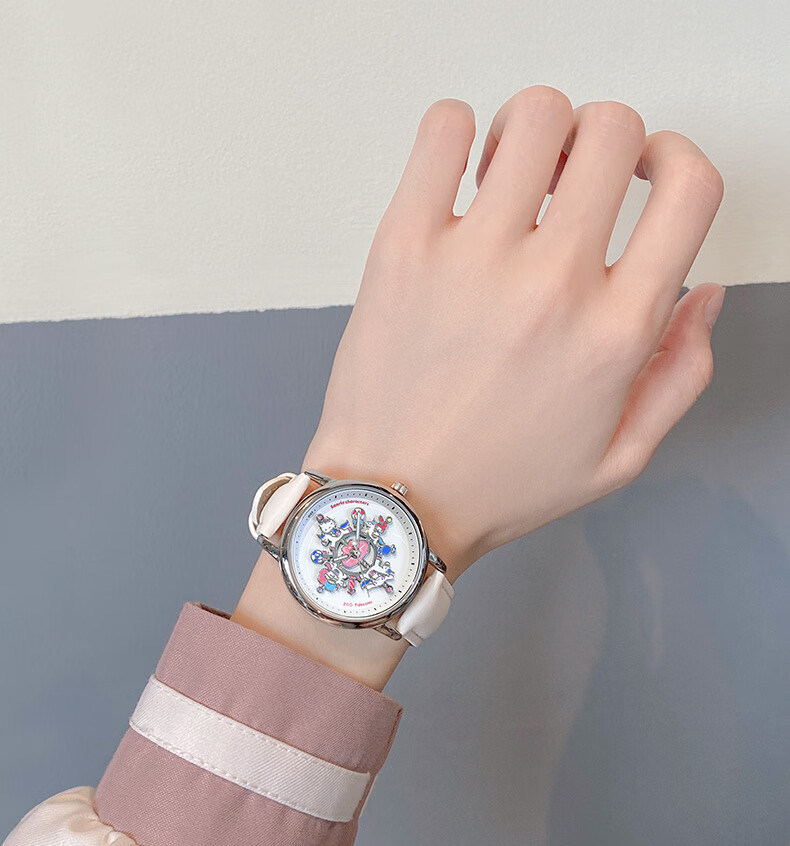 Hello Kitty Sanrio Carousel Watch for Girls Students High School Birthday Children's Day Gift for Girls Girlfriend 9