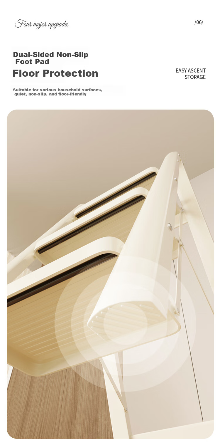 Yilinju Ladder, Household Ladder, Telescopic Ladder, Telescopic A-Frame Ladder, Home Ladder, Folding Ladder, Four Steps 8