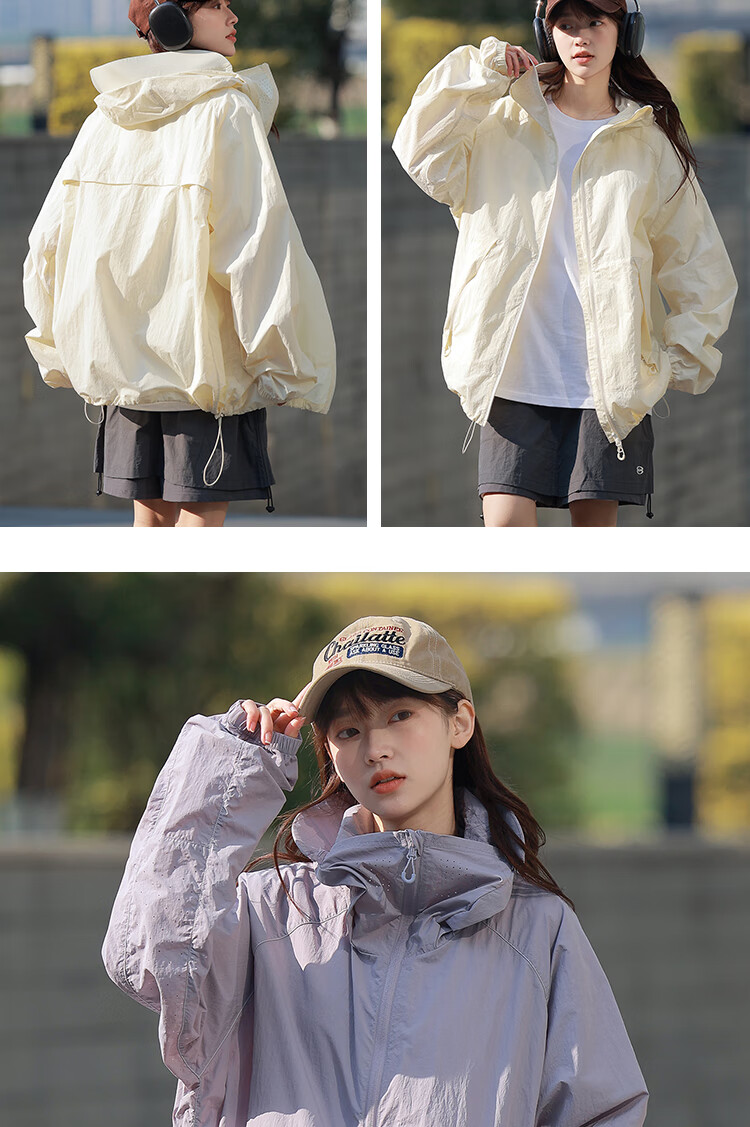 ROMON Men's Summer Lightweight Cycling Sun Protection Jacket Outdoor Waterproof Couple Coat UV Protection Khaki L 6