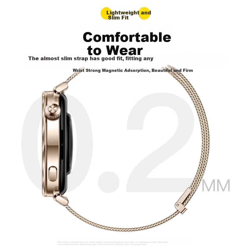 Ремешок KOVOL для Huawei Watch GT6/GT5/GT4/GT3/GT2, 46 мм, миланская петля, металлический, черный