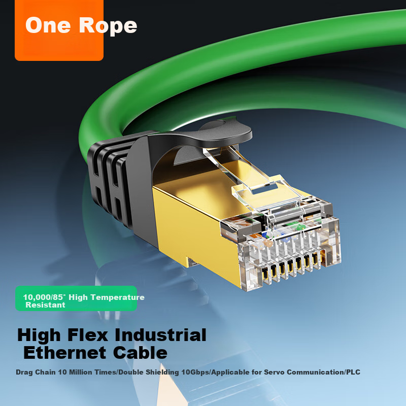 CABLE CREATION CAT6A High-Performance Industrial-Grade Twisted Pair Cable, 10 Gigabit Shielded Network Connection Wire for Data Centers, High-Temperature Resistant Computer Broadband Home Patch Cord, 0.25m