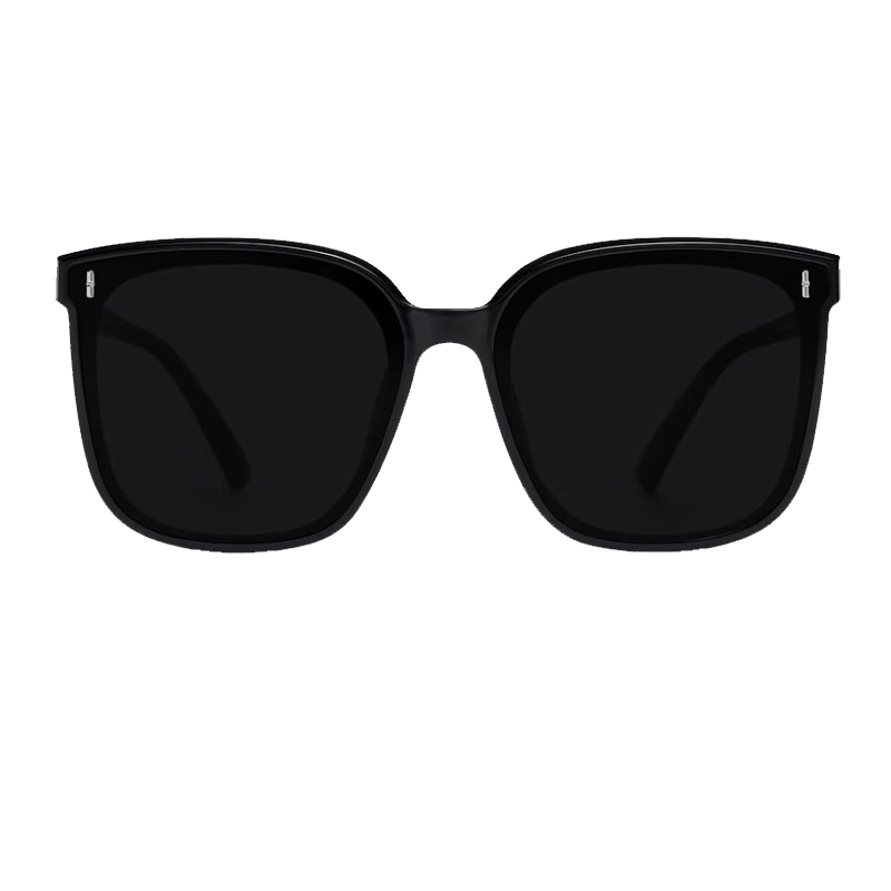 Fenchi GM Sunglasses for Women, 2025 Summer Style, High-End Ins Men's Sunglasses, Black Frame with Gray Lenses, [High-Definition Polarized Version]
