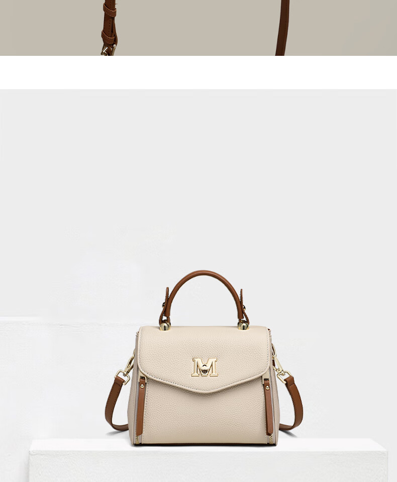 Aiqinghai Women's Handbag, Cowhide Crossbody Bag, Shoulder Tote Bag, Light Luxury Brand, Birthday And Mother's Day Gift, Practical Present for Mom 4