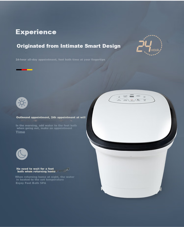 CLORIS [Mid-Autumn Festival Gift] Foot Bath Soaking Bucket, Automatic Massage Heating Electric Foot Bath Tub, Birthday Gift for Wife Or Parents F23M-B 7