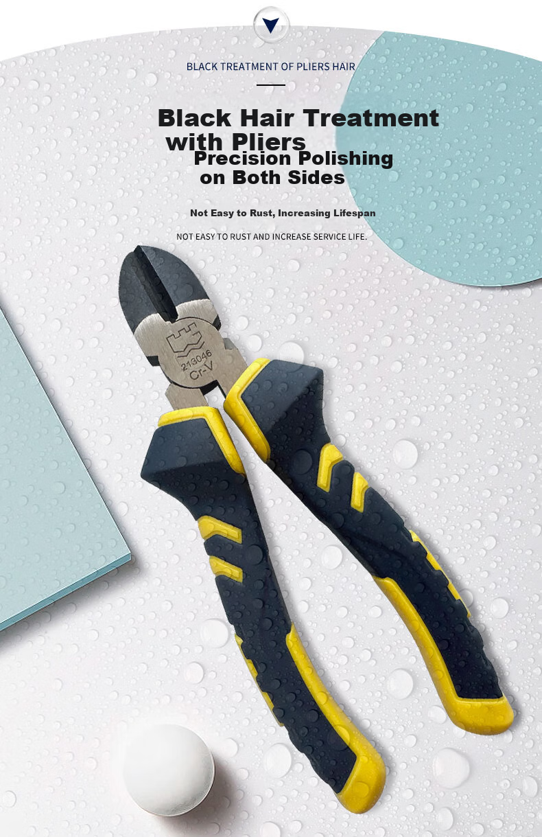 Great Wall Diagonal Pliers Professional Grade Cr-V European Style 160mm 6 Inch Wire Cutting Pliers 213046C 5