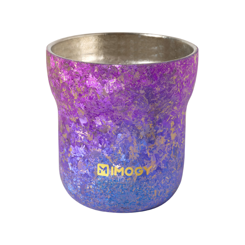 IMOGY German Pure Titanium Insulated Mini Coffee Cup High-Quality Tea Cup for Men and Women Birthday Gift Portable Cup