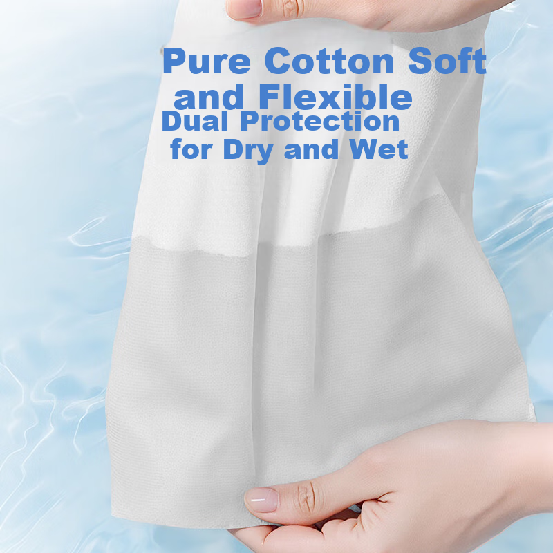 Одноразовые хлопковые полотенца FulCotton, 100% хлопок, мягкие, для лица, 180 шт. х 4 упаковки