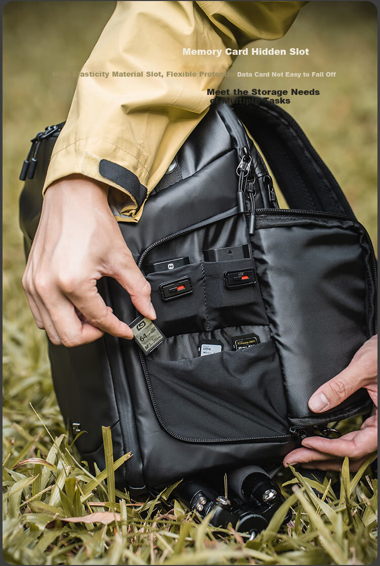 GYXX Gaia C1 Crossbody Camera Bag, Dual-Use Backpack for Men And Women, DSLR And Mirrorless Camera Photography Bag, Storage Inner Liner Bag 16